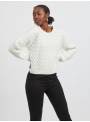 PULLOVER FEM KNIT OCO60/PC40 - WHITE - 