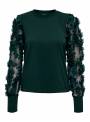 SWEAT FEM KNIT PL65/CO35 - TURQUOISE - 