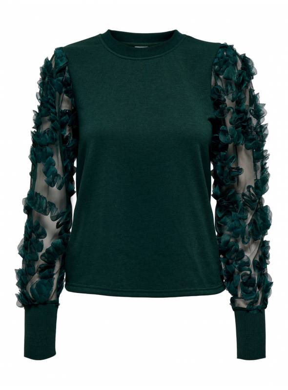 SWEAT FEM KNIT PL65/CO35 - TURQUOISE - 