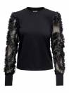 SWEAT FEM KNIT PL65/CO35 - BLACK - 