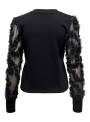 SWEAT FEM KNIT PL65/CO35 - BLACK - 