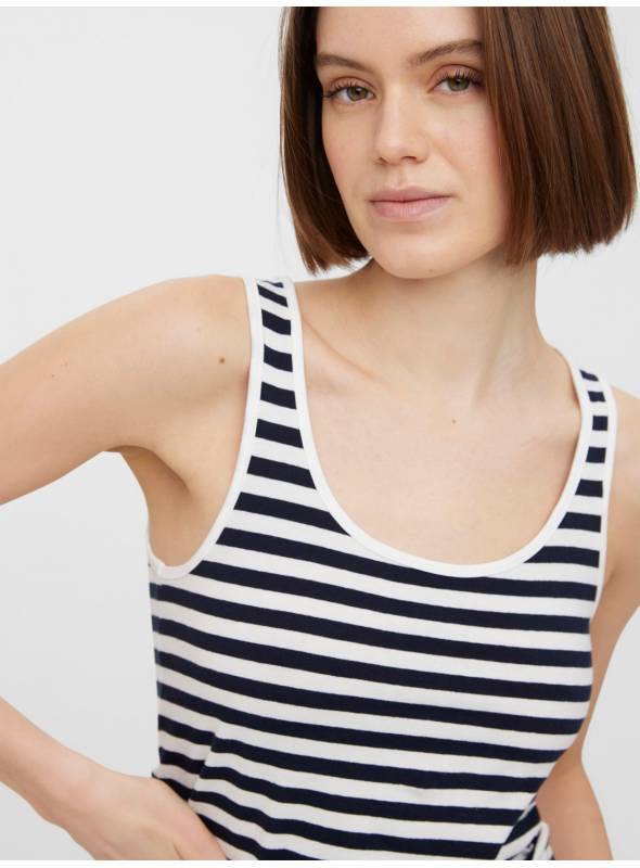 TANK TOP FEM KNIT CO95/EA5 - BLUE - SNOW