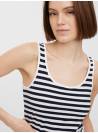 TANK TOP FEM KNIT CO95/EA5 - BLUE - SNOW