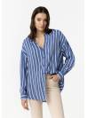 CAMISA BUAEQUE RAYAS AZUL