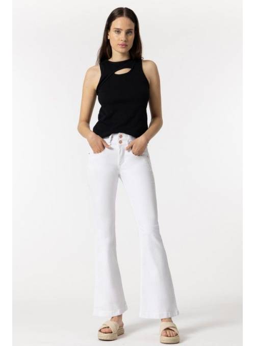 PANTALON VAQUERO DOUBLE BLANCO TIFFOSI