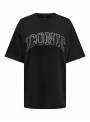 CAMISETA ICONIC BRILLOS NEGRA ONLY