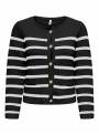 CARDIGAN FEM KNIT COC50/PL50 - BLACK - W