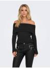 JERSEY ESCOTE BARDOT NEGRO