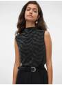 BLOUSE - CLOSED NECKLINE FEM KNIT POA74/