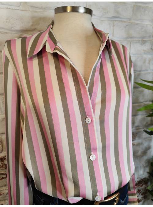 CAMISA BLAISE RAYAS ROSAS VERO MODA