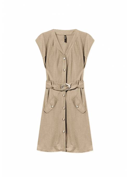 VESTIDO JABUTI BEIGE TIFFOSI