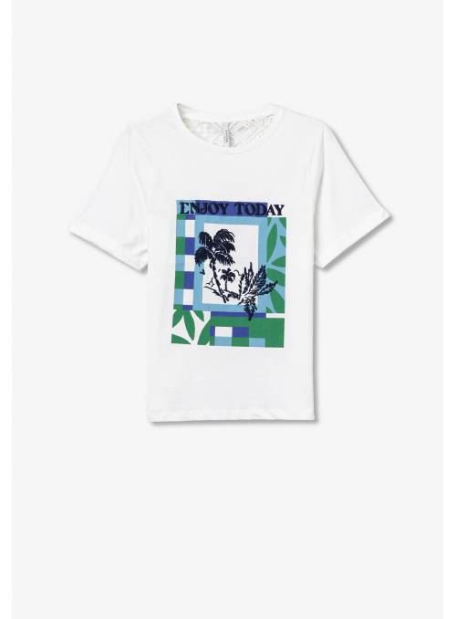 CAMISETA BLANCA METRIC ENJOY TODAY TIFFOSI