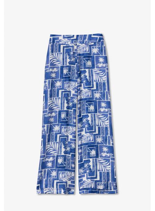 PANTALON POSITANO AZUL ESTAMPADO TIFFOSI