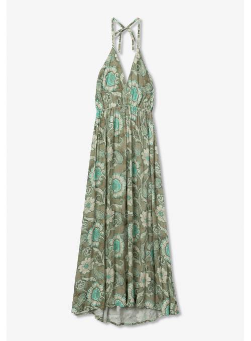 VESTIDO REMI VERDE ESTAMPADO TIFFOSI