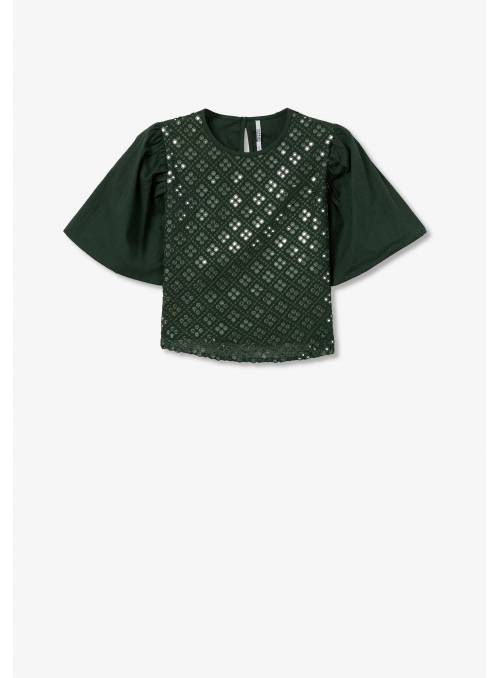 BLUSA SAGE LENTEJUELA VERDE TIFFOSI