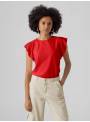 CAMISETA TROQUELADA ROJA VERO MODA