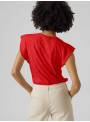 CAMISETA TROQUELADA ROJA VERO MODA