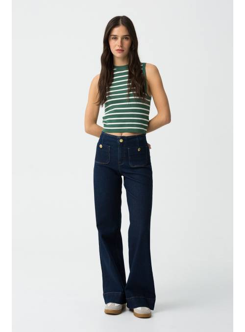 PANTALON SARAH BOTONES TIFFOSI