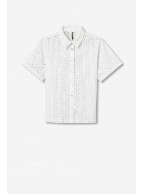 CAMISA EMILLY TROQUELADA BLANCA TIFFOSI