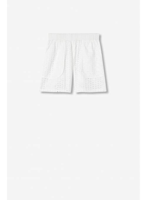 SHORT EMYLY TROQUELADO BLANCO TIFFOSI