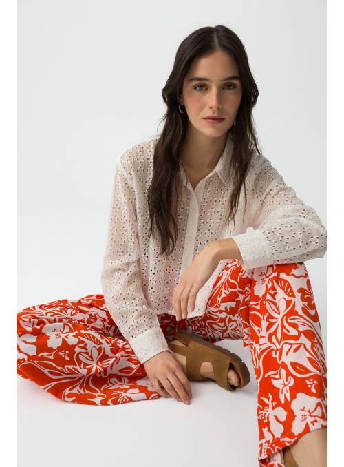 PANTALON NOLITA ROJO ESTAMPADO TIFFOSI