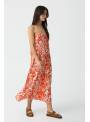 VESTIDO NOVA ROJO ESTAMPADO TIFFOSI