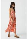 VESTIDO NOVA ROJO ESTAMPADO TIFFOSI