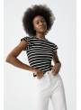 CAMISETA GAVI RAYAS NEGRAS Y BLANCAS TIFFOSI