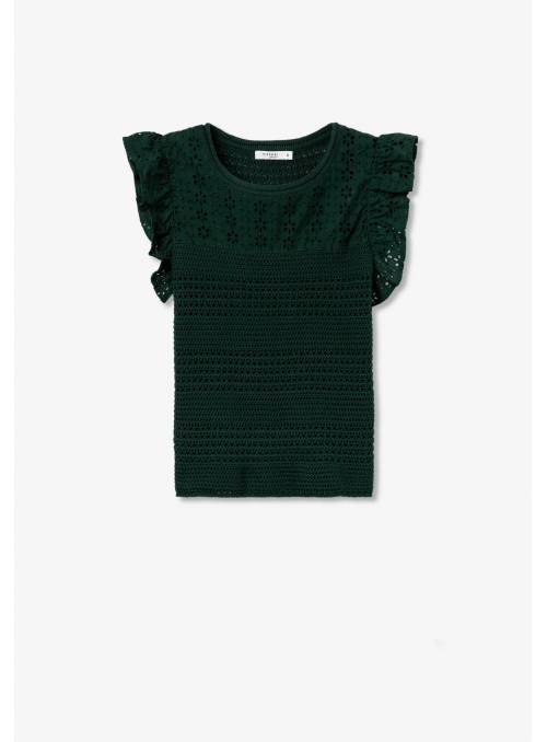 TOP ASHERA VERDE CROCHE TIFFOSI