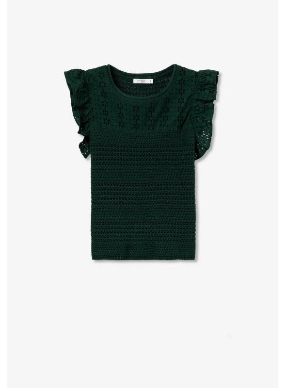 TOP ASHERA VERDE CROCHE TIFFOSI