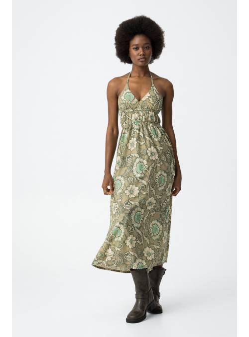 VESTIDO REMI VERDE ESTAMPADO TIFFOSI