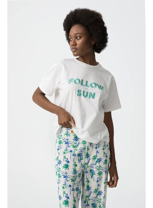 CAMISETA CAPRI BLANCA FOLOW SOON TIFFOSI