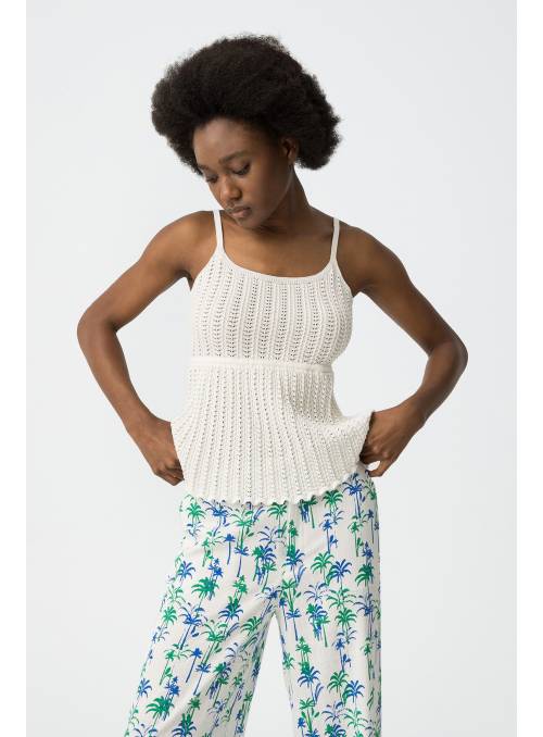 TOP CROCHE ALBA BLANCO TIFFOSI