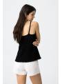TOP ALBA CROCHE NEGRO TIFFOSI