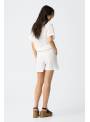 SHORT EMYLY TROQUELADO BLANCO TIFFOSI