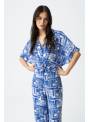 CAMISA POSITANO AZUL ESTAMPADO TIFFOSI