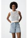 TOP CHIOS CROCHE RAYAS AZUL TIFFOSI