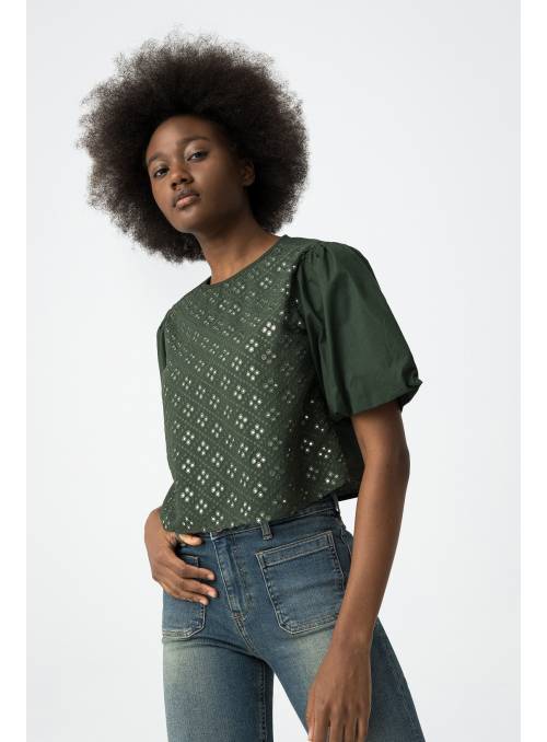 BLUSA SAGE LENTEJUELA VERDE TIFFOSI