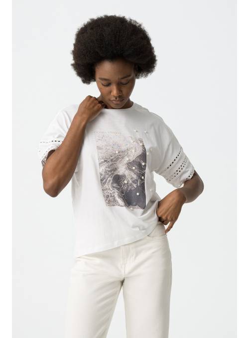 CAMISETA AQUATTA MARGARITA BLANCA