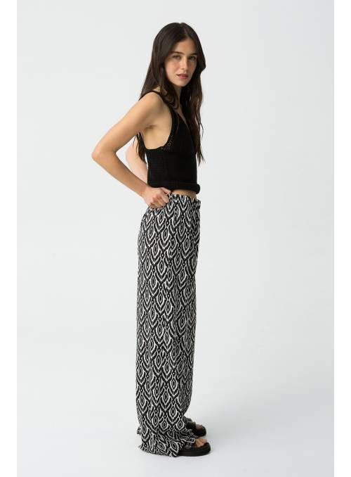 PANTALON NOLITA NEGRO ESTAMPADO TIFFOSI