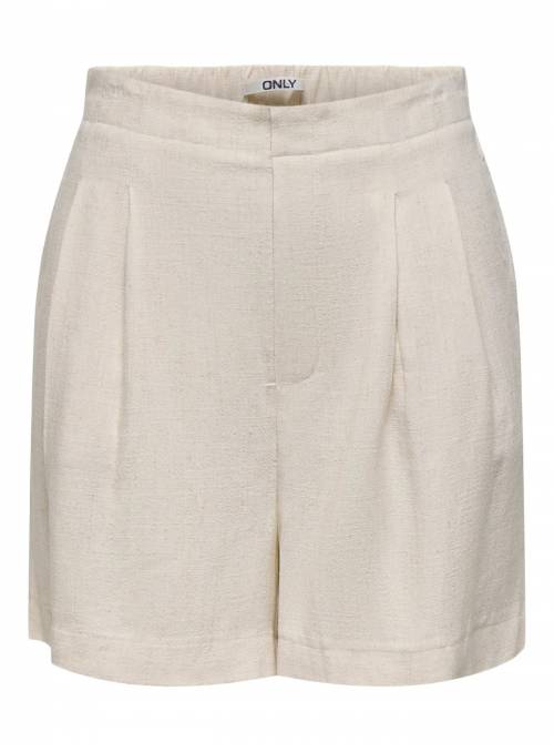 SHORTS IRIS LINO BEIGE ONLY