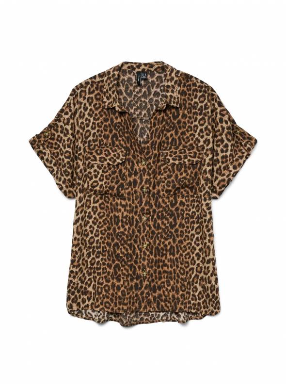 CAMISA M/C ANIMAL PRINT VERO MODA