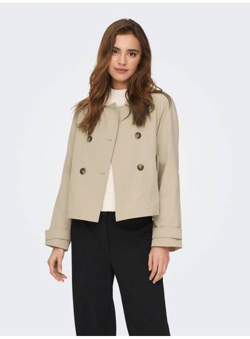 GABARDINA CORTA APRIL BEIG ONLY