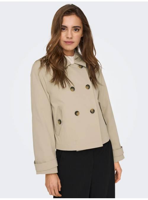 GABARDINA CORTA APRIL BEIG ONLY