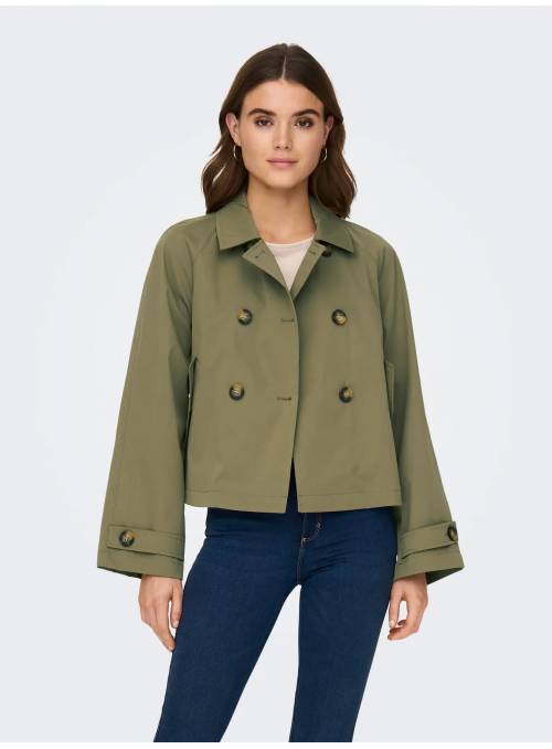 GABARDINA CORTA APRIL VERDE ONLY