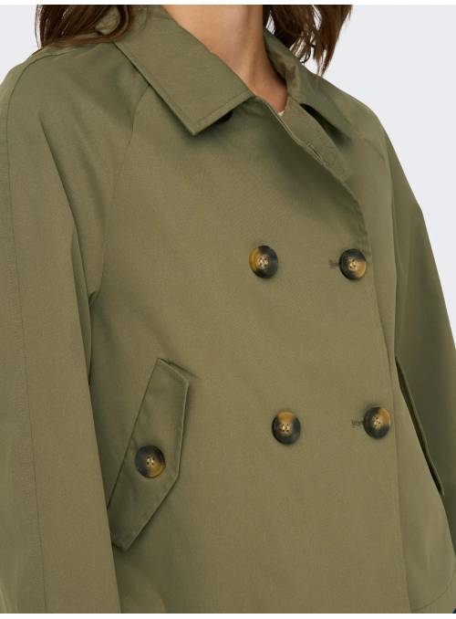 GABARDINA CORTA APRIL VERDE ONLY