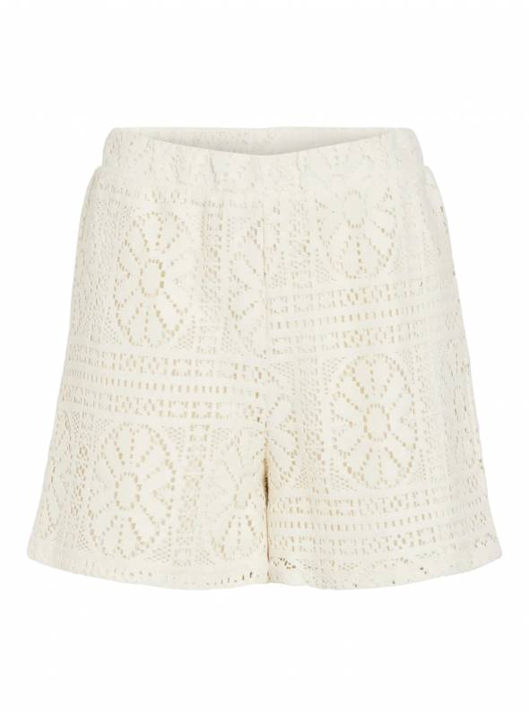SHORTS MERINDA BEIGE CROCHE VILA
