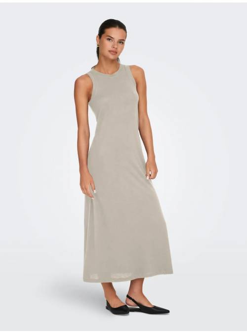 VESTIDO MAY TIRANTE BEIGE ONLY