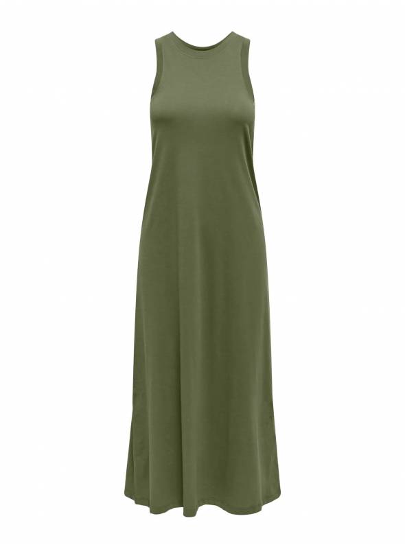 VESTIDO MAY TIRANTE VERDE ONLY