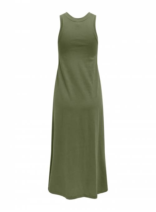 VESTIDO MAY TIRANTE VERDE ONLY
